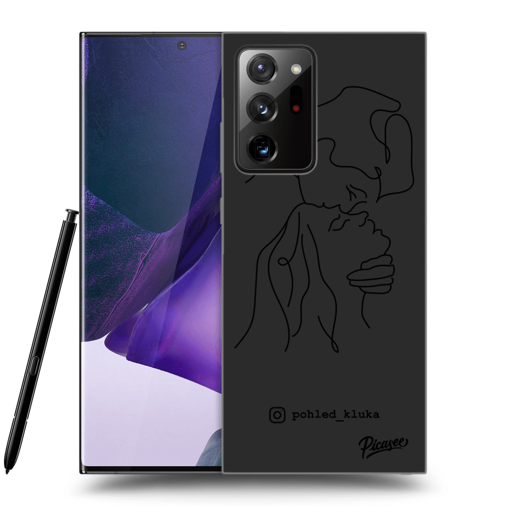 Picasee silikonový černý obal pro Samsung Galaxy Note 20 Ultra - Forehead kiss