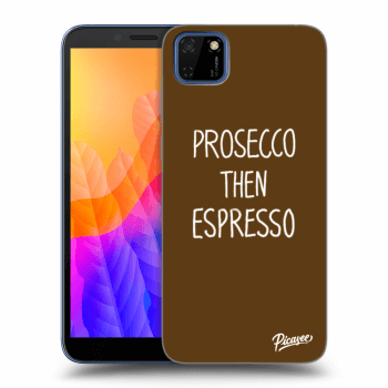 Picasee silikonový černý obal pro Huawei Y5P - Prosecco then espresso