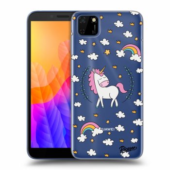 Picasee silikonový průhledný obal pro Huawei Y5P - Unicorn star heaven