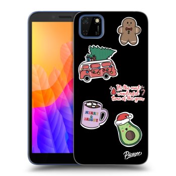 Obal pro Huawei Y5P - Christmas Stickers