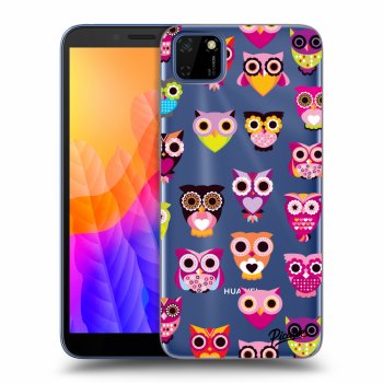 Picasee silikonový průhledný obal pro Huawei Y5P - Owls