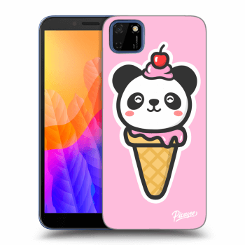 Picasee silikonový černý obal pro Huawei Y5P - Ice Cream Panda