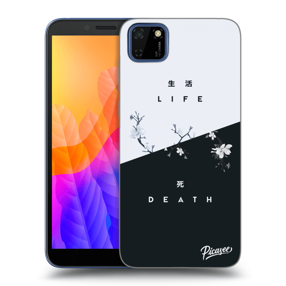 Picasee silikonový černý obal pro Huawei Y5P - Life - Death