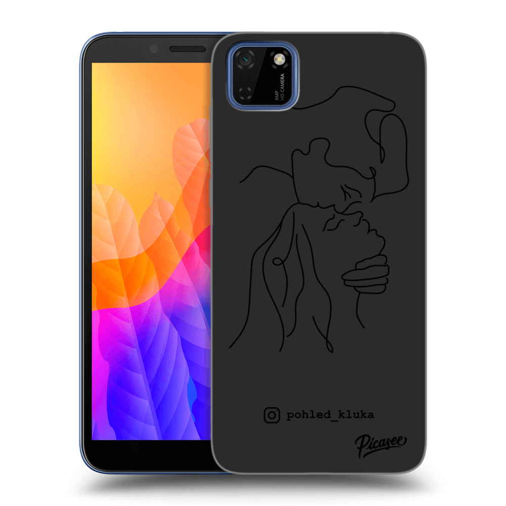 Picasee silikonový černý obal pro Huawei Y5P - Forehead kiss