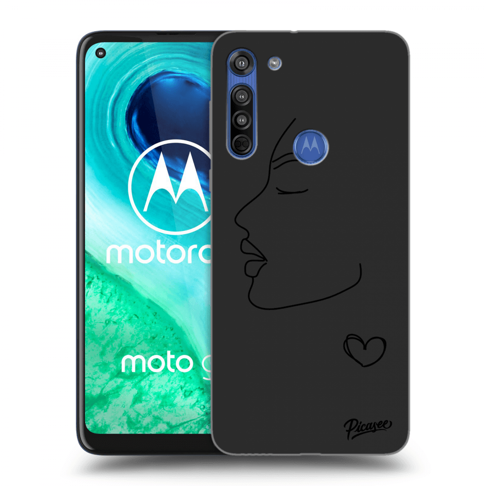 Picasee silikonový černý obal pro Motorola Moto G8 - Couple girl