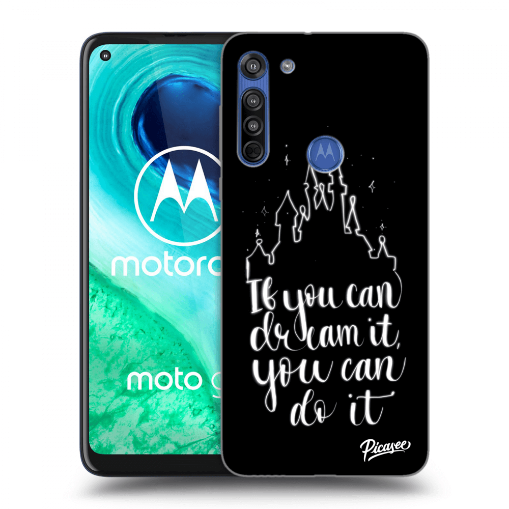 Picasee silikonový černý obal pro Motorola Moto G8 - Dream