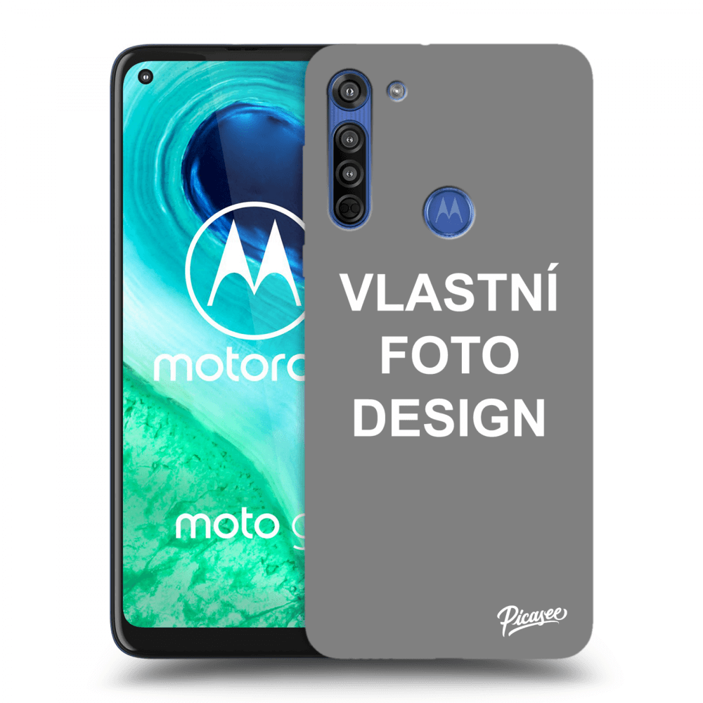 Picasee silikonový černý obal pro Motorola Moto G8 - Vlastní fotka/motiv
