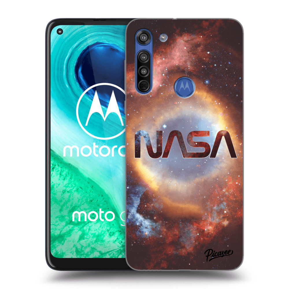 Picasee silikonový černý obal pro Motorola Moto G8 - Nebula