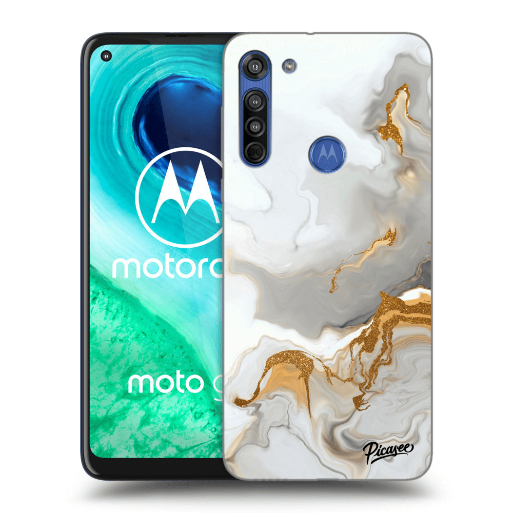 Picasee silikonový černý obal pro Motorola Moto G8 - Her