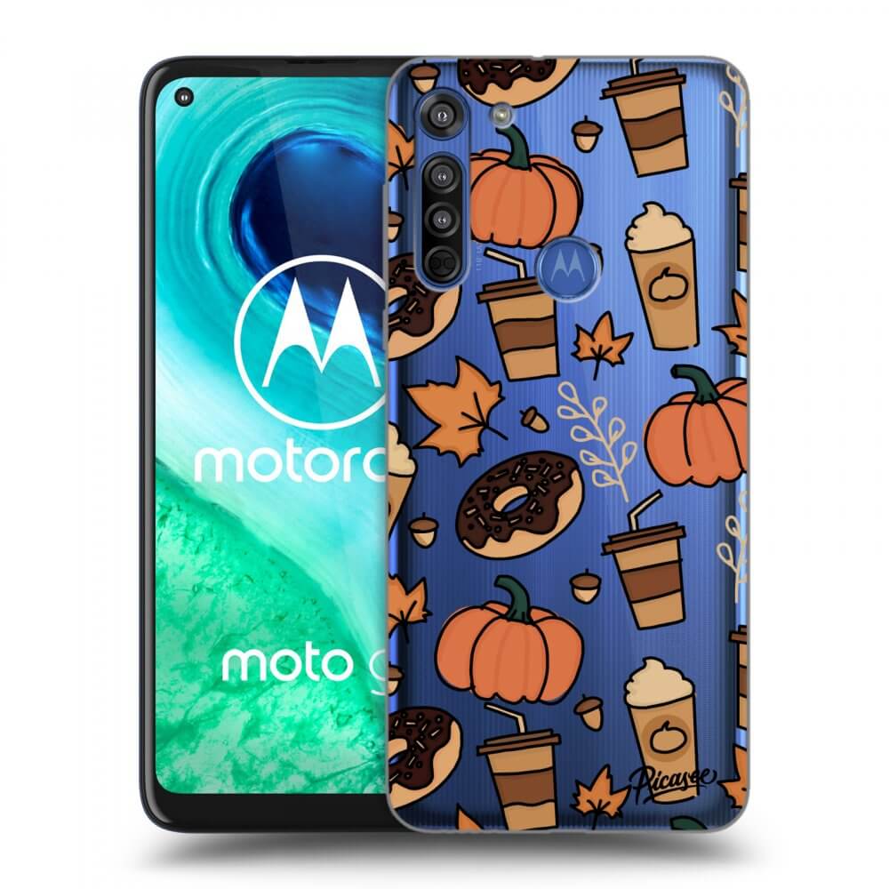 Picasee silikonový průhledný obal pro Motorola Moto G8 - Fallovers