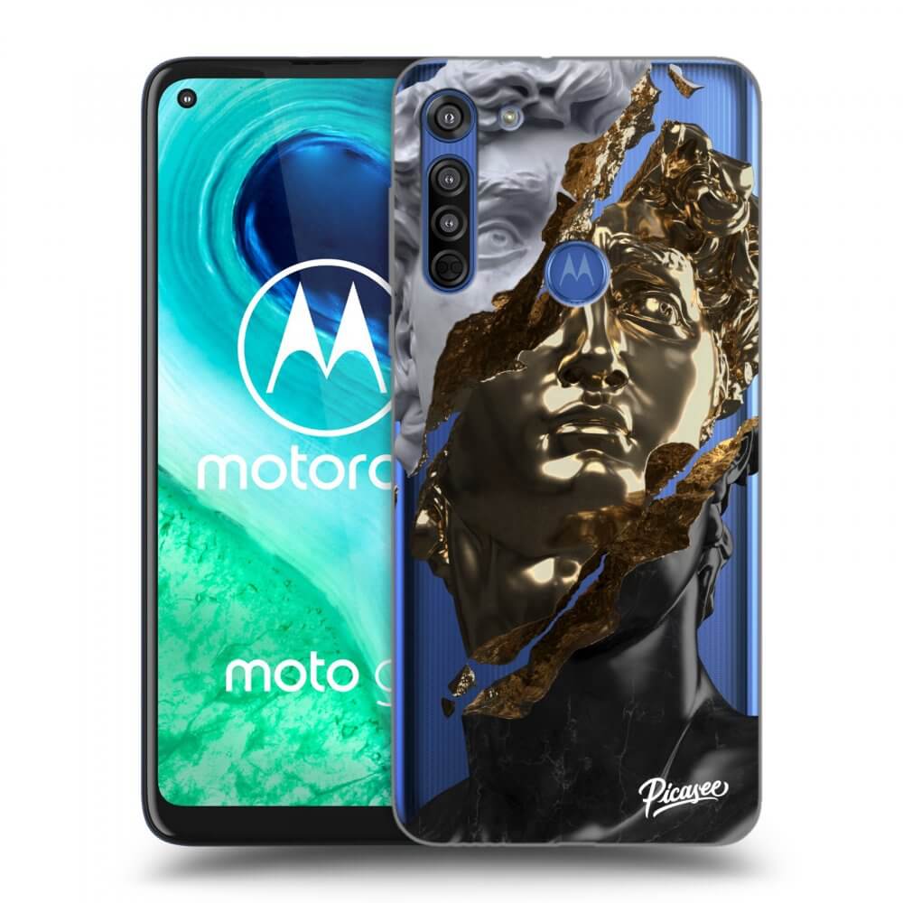 Picasee silikonový průhledný obal pro Motorola Moto G8 - Trigger