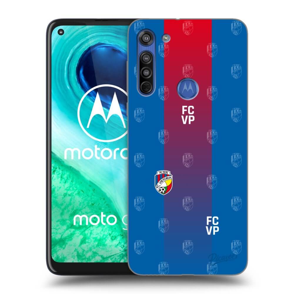 Picasee silikonový průhledný obal pro Motorola Moto G8 - FC Viktoria Plzeň F