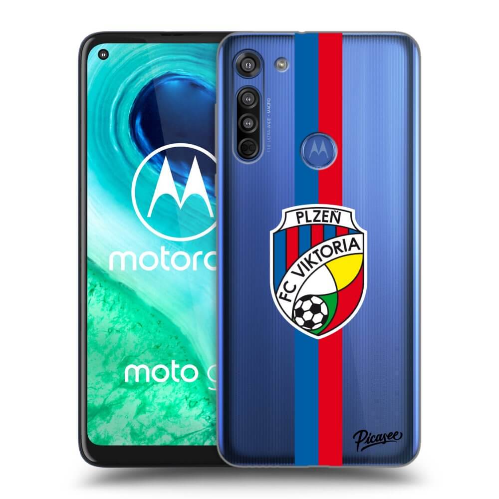 Picasee silikonový průhledný obal pro Motorola Moto G8 - FC Viktoria Plzeň H