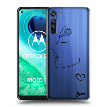 Picasee silikonový průhledný obal pro Motorola Moto G8 - Couple girl