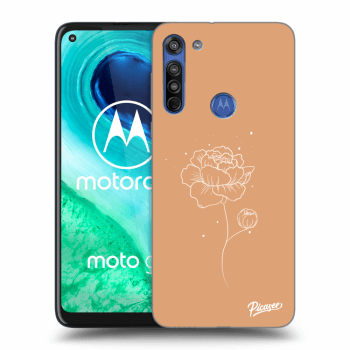 Picasee silikonový průhledný obal pro Motorola Moto G8 - Peonies