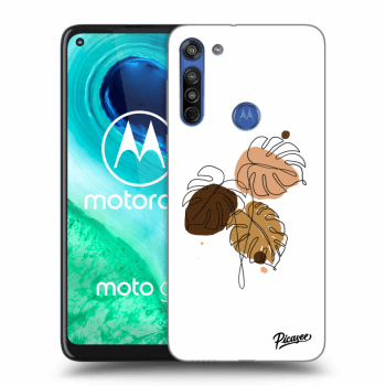 Picasee silikonový černý obal pro Motorola Moto G8 - Monstera