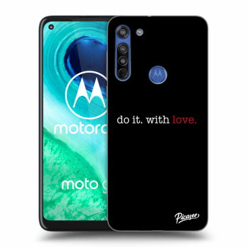 Picasee silikonový průhledný obal pro Motorola Moto G8 - Do it. With love.