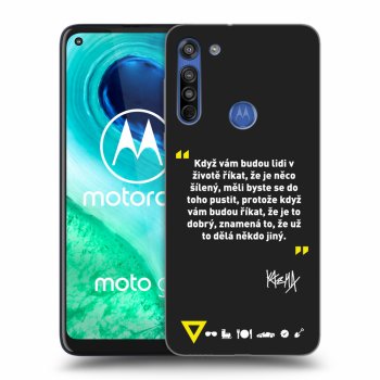 Picasee silikonový černý obal pro Motorola Moto G8 - Kazma - MĚLI BYSTE SE DO TOHO PUSTIT