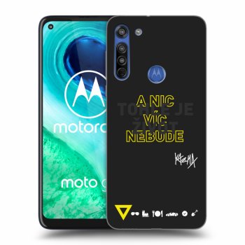 Picasee silikonový černý obal pro Motorola Moto G8 - Kazma - TOHLE JE ŽIVOT A NIC VÍC NEBUDE