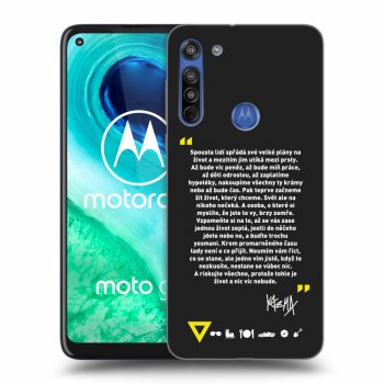 Picasee silikonový černý obal pro Motorola Moto G8 - Kazma - BUĎTE TROCHU YESMANI