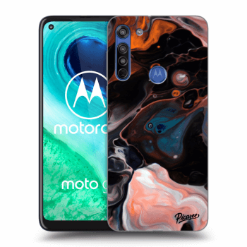 Picasee silikonový průhledný obal pro Motorola Moto G8 - Cream