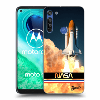 Picasee silikonový průhledný obal pro Motorola Moto G8 - Space Shuttle