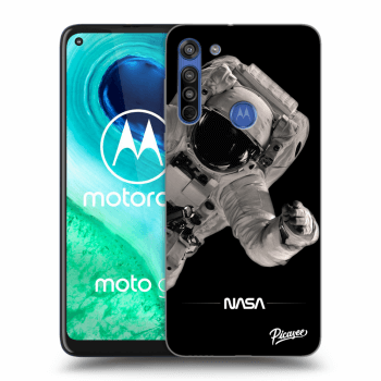 Picasee silikonový průhledný obal pro Motorola Moto G8 - Astronaut Big