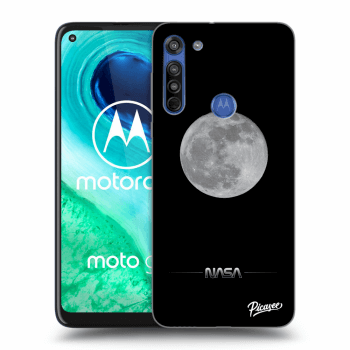 Picasee silikonový průhledný obal pro Motorola Moto G8 - Moon Minimal