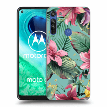 Picasee silikonový černý obal pro Motorola Moto G8 - Hawaii