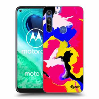 Picasee silikonový průhledný obal pro Motorola Moto G8 - Watercolor