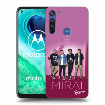 Picasee silikonový průhledný obal pro Motorola Moto G8 - Mirai - Pink