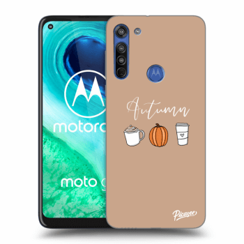 Picasee silikonový průhledný obal pro Motorola Moto G8 - Autumn