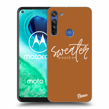 Picasee silikonový průhledný obal pro Motorola Moto G8 - Sweater weather