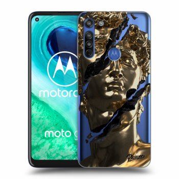 Picasee silikonový průhledný obal pro Motorola Moto G8 - Golder