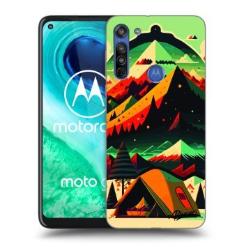 Picasee silikonový průhledný obal pro Motorola Moto G8 - Montreal