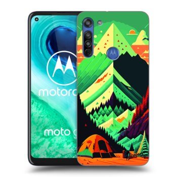 Picasee silikonový průhledný obal pro Motorola Moto G8 - Whistler