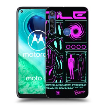 Picasee silikonový průhledný obal pro Motorola Moto G8 - HYPE SMILE