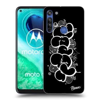 Picasee silikonový průhledný obal pro Motorola Moto G8 - Throw UP