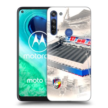 Picasee silikonový průhledný obal pro Motorola Moto G8 - FC Viktoria Plzeň G