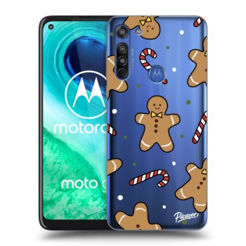 Picasee silikonový průhledný obal pro Motorola Moto G8 - Gingerbread
