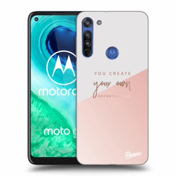 Picasee silikonový průhledný obal pro Motorola Moto G8 - You create your own opportunities