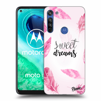 Picasee silikonový černý obal pro Motorola Moto G8 - Sweet dreams