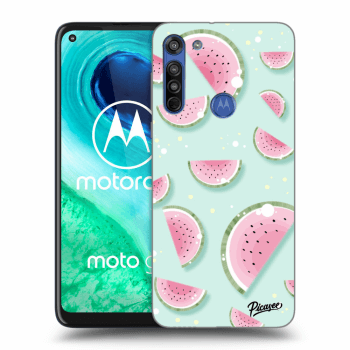 Picasee silikonový černý obal pro Motorola Moto G8 - Watermelon 2