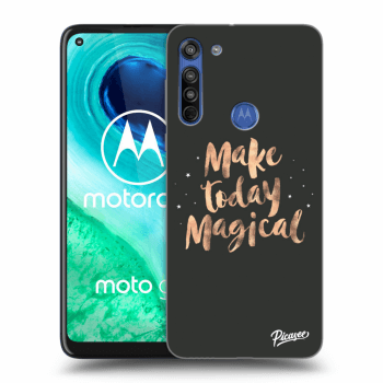 Picasee silikonový průhledný obal pro Motorola Moto G8 - Make today Magical