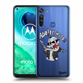 Picasee silikonový průhledný obal pro Motorola Moto G8 - Adolfeenator
