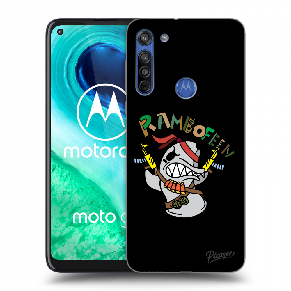 Picasee silikonový černý obal pro Motorola Moto G8 - Rambofen