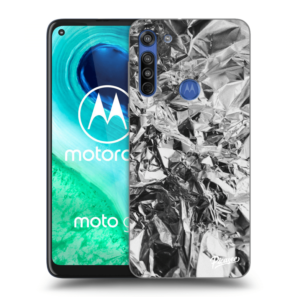Picasee silikonový průhledný obal pro Motorola Moto G8 - Chrome