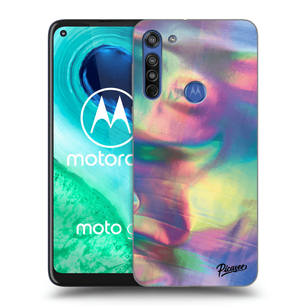 Picasee silikonový průhledný obal pro Motorola Moto G8 - Holo
