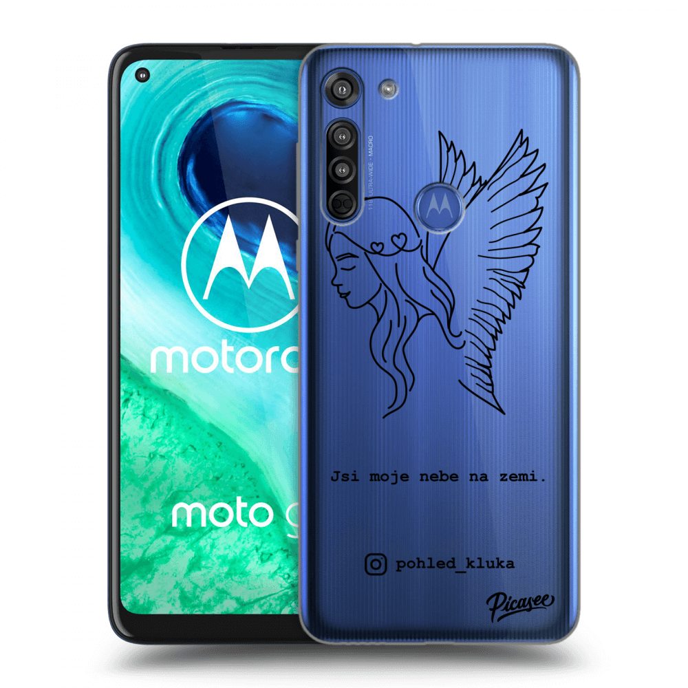 Picasee silikonový průhledný obal pro Motorola Moto G8 - Heaven