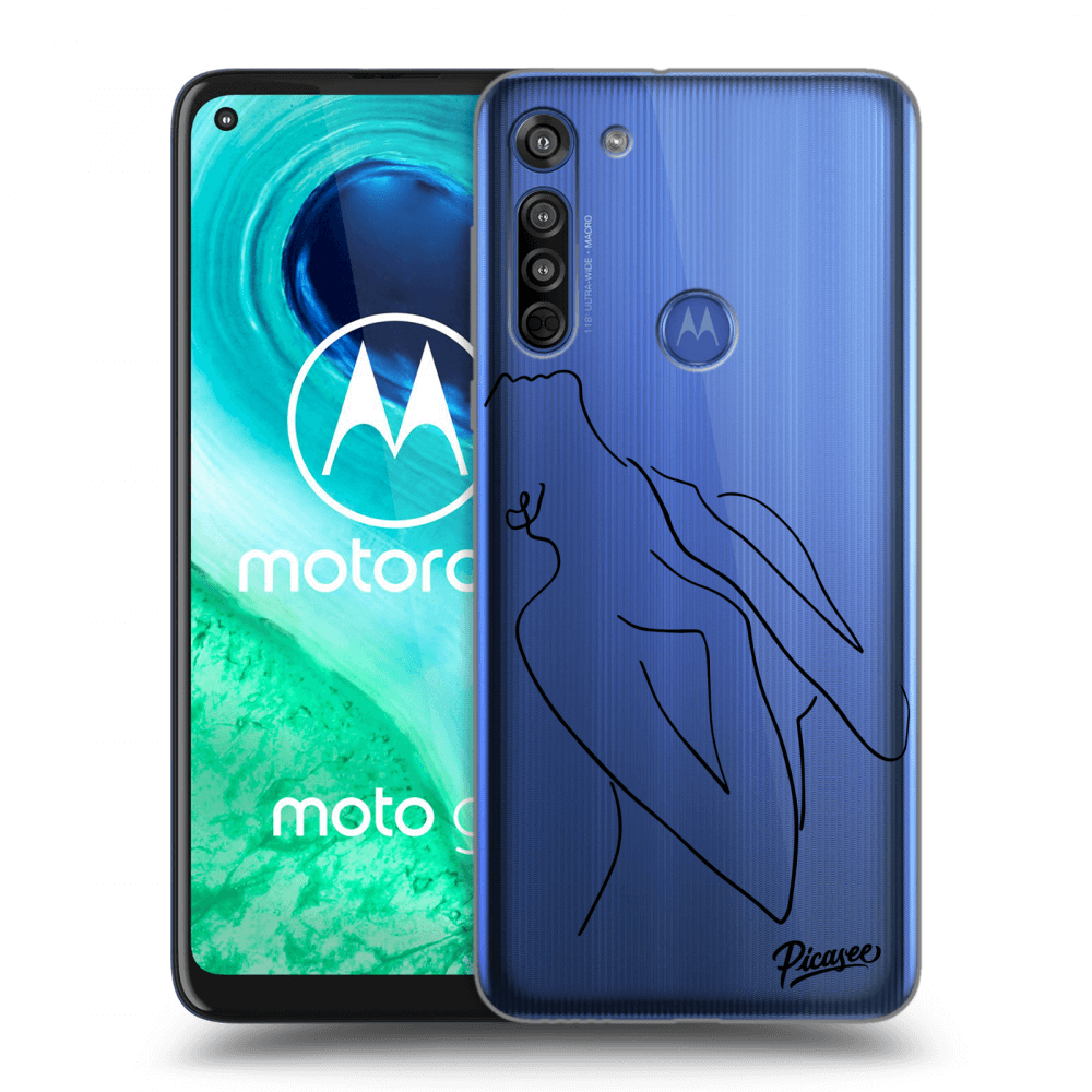Picasee silikonový průhledný obal pro Motorola Moto G8 - Sensual girl
